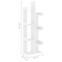 Weißes Holzwerkstoffregal 48x25,5x140 cm von vidaXL, Bücherregale und Regale - Ref: Foro24-808909, Preis: 51,39 €, Rabatt: %