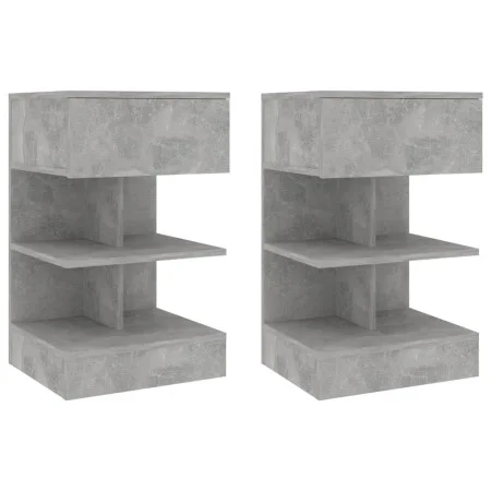 Bedside tables 2 pcs concrete gray 40x35x70 cm by vidaXL, Nightstands - Ref: Foro24-808657, Price: 70,01 €, Discount: %