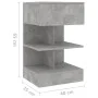 Bedside tables 2 pcs concrete gray 40x35x70 cm by vidaXL, Nightstands - Ref: Foro24-808657, Price: 70,01 €, Discount: %