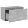 Graues Holzwerkstoff Flurbank Beton 80x40x45 cm von vidaXL, Bänke für Hallen und Lager - Ref: Foro24-808670, Preis: 55,77 €, ...