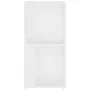 Armario esquinero madera contrachapada blanco 33x33x67cm de vidaXL, Taquillas y armarios de almacenamiento - Ref: Foro24-8090...