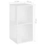 Armario esquinero madera contrachapada blanco 33x33x67cm de vidaXL, Taquillas y armarios de almacenamiento - Ref: Foro24-8090...