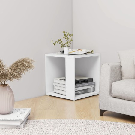 Mesa auxiliar de madera contrachapada blanco 33x33x34,5 cm de vidaXL, Mesas auxiliares - Ref: Foro24-809008, Precio: 24,10 €,...