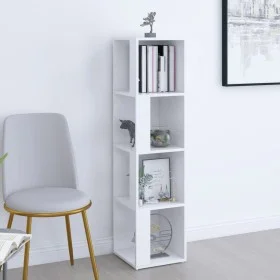 Eckmöbel aus weißem Sperrholz 33x33x132 cm von vidaXL, Schließfächer und Lagerschränke - Ref: Foro24-809035, Preis: 55,36 €, ...