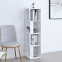 Mueble de esquina madera contrachapada blanco 33x33x132 cm de vidaXL, Taquillas y armarios de almacenamiento - Ref: Foro24-80...