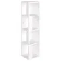 Eckmöbel aus weißem Sperrholz 33x33x132 cm von vidaXL, Schließfächer und Lagerschränke - Ref: Foro24-809035, Preis: 55,36 €, ...