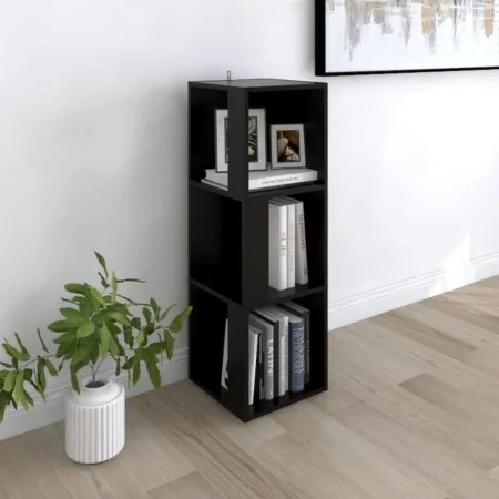 Black plywood corner furniture 33x33x100 cm by vidaXL, Lockers and storage cabinets - Ref: Foro24-809027, Price: 56,94 €, Dis...