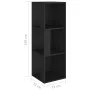 Black plywood corner furniture 33x33x100 cm by vidaXL, Lockers and storage cabinets - Ref: Foro24-809027, Price: 56,94 €, Dis...