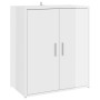 Glossy white engineered wood shoe rack cabinet 60x35x70 cm by vidaXL, Shoe racks and shoe organizers - Ref: Foro24-808924, Pr...