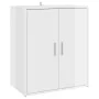 Glossy white engineered wood shoe rack cabinet 60x35x70 cm by vidaXL, Shoe racks and shoe organizers - Ref: Foro24-808924, Pr...
