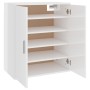 Glossy white engineered wood shoe rack cabinet 60x35x70 cm by vidaXL, Shoe racks and shoe organizers - Ref: Foro24-808924, Pr...