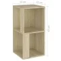Sonoma oak plywood corner furniture 33x33x67 cm by vidaXL, Lockers and storage cabinets - Ref: Foro24-809020, Price: 37,76 €,...