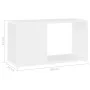 Weißer TV-Schrank aus Sperrholz, 60 x 24 x 32 cm von vidaXL, TV-Möbel - Ref: Foro24-809053, Preis: 28,80 €, Rabatt: %