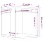 Mesa auxiliar madera contrachapada gris hormigón 33x33x34,5 cm de vidaXL, Mesas auxiliares - Ref: Foro24-809012, Precio: 25,8...