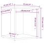 Mesa auxiliar madera contrachapada gris hormigón 33x33x34,5 cm de vidaXL, Mesas auxiliares - Ref: Foro24-809012, Precio: 26,2...