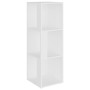 Mueble de esquina madera contrachapada blanco 33x33x100 cm de vidaXL, Taquillas y armarios de almacenamiento - Ref: Foro24-80...