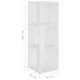 Mueble de esquina madera contrachapada blanco 33x33x100 cm de vidaXL, Taquillas y armarios de almacenamiento - Ref: Foro24-80...