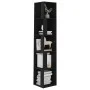 Black plywood corner furniture 33x33x164.5 cm by vidaXL, Lockers and storage cabinets - Ref: Foro24-809045, Price: 69,74 €, D...