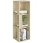 Sonoma oak engineered wood corner furniture 33x33x100cm by vidaXL, Lockers and storage cabinets - Ref: Foro24-809029, Price: ...