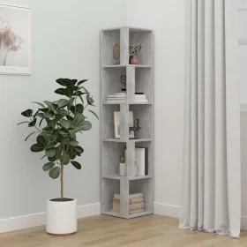 Concrete gray engineered wood corner furniture 33x33x164.5cm by vidaXL, Lockers and storage cabinets - Ref: Foro24-809048, Pr...