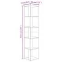 Concrete gray engineered wood corner furniture 33x33x164.5cm by vidaXL, Lockers and storage cabinets - Ref: Foro24-809048, Pr...