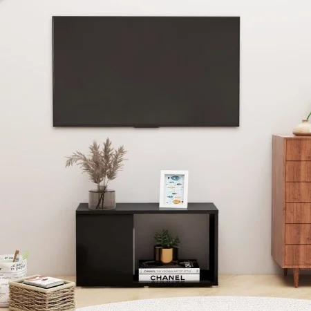 Mueble de TV madera contrachapada negro 60x24x32 cm de vidaXL, Muebles TV - Ref: Foro24-809054, Precio: 28,46 €, Descuento: %