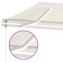 Automatic awning with LED and wind sensor cream 500x350 cm by vidaXL, Awnings - Ref: Foro24-3069672, Price: 818,52 €, Discoun...