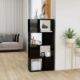 Glossy black shelving/space divider 60x24x124.5 cm by vidaXL, Bookcases and shelves - Ref: Foro24-809087, Price: 51,93 €, Dis...