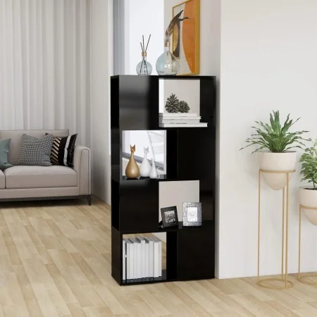 Glossy black shelving/space divider 60x24x124.5 cm by vidaXL, Bookcases and shelves - Ref: Foro24-809087, Price: 51,93 €, Dis...