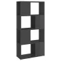 Glossy gray shelving/space divider 60x24x124.5 cm by vidaXL, Bookcases and shelves - Ref: Foro24-809088, Price: 42,70 €, Disc...