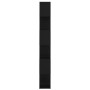 Librería separador madera contrachapada negro 60x24x186 cm