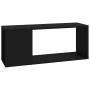 Schwarzer TV-Schrank aus Sperrholz, 80 x 24 x 32 cm von vidaXL, TV-Möbel - Ref: Foro24-809108, Preis: 33,07 €, Rabatt: %