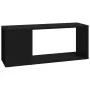 Schwarzer TV-Schrank aus Sperrholz, 80 x 24 x 32 cm von vidaXL, TV-Möbel - Ref: Foro24-809108, Preis: 32,52 €, Rabatt: %