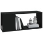 Schwarzer TV-Schrank aus Sperrholz, 80 x 24 x 32 cm von vidaXL, TV-Möbel - Ref: Foro24-809108, Preis: 33,07 €, Rabatt: %