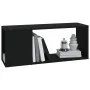 Schwarzer TV-Schrank aus Sperrholz, 80 x 24 x 32 cm von vidaXL, TV-Möbel - Ref: Foro24-809108, Preis: 32,52 €, Rabatt: %
