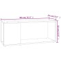 Schwarzer TV-Schrank aus Sperrholz, 80 x 24 x 32 cm von vidaXL, TV-Möbel - Ref: Foro24-809108, Preis: 33,07 €, Rabatt: %