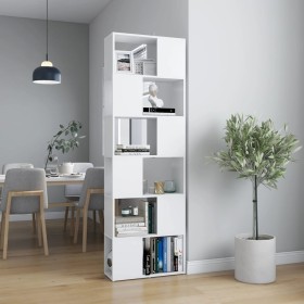 Estantería divisor de espacios blanco 60x24x186 cm de vidaXL, Librerías y estanterías - Ref: Foro24-809098, Precio: 83,78 €, ...