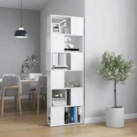 Weißes Raumteilerregal 60x24x186 cm von vidaXL, Bücherregale und Regale - Ref: Foro24-809098, Preis: 81,37 €, Rabatt: %