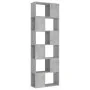 Concrete gray plywood separator bookcase 60x24x186 cm by vidaXL, Bookcases and shelves - Ref: Foro24-809102, Price: 83,20 €, ...