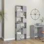 Concrete gray plywood separator bookcase 60x24x186 cm by vidaXL, Bookcases and shelves - Ref: Foro24-809102, Price: 84,58 €, ...