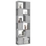 Concrete gray plywood separator bookcase 60x24x186 cm by vidaXL, Bookcases and shelves - Ref: Foro24-809102, Price: 84,58 €, ...