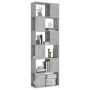 Concrete gray plywood separator bookcase 60x24x186 cm by vidaXL, Bookcases and shelves - Ref: Foro24-809102, Price: 83,20 €, ...