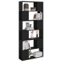 Plywood black bookshelf divider 80x24x186 cm by vidaXL, Bookcases and shelves - Ref: Foro24-809153, Price: 75,76 €, Discount: %