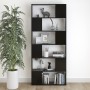 Sperrholz Bücherregal Trennwand schwarz 80x24x186 cm von vidaXL, Bücherregale und Regale - Ref: Foro24-809153, Preis: 75,76 €...