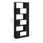 Plywood black bookshelf divider 80x24x186 cm by vidaXL, Bookcases and shelves - Ref: Foro24-809153, Price: 75,76 €, Discount: %