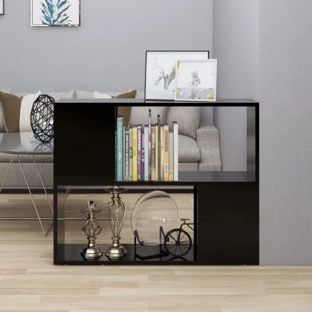 Black plywood TV cabinet 80x24x63 cm by vidaXL, TV Furniture - Ref: Foro24-809117, Price: 42,80 €, Discount: %