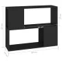 Black plywood TV cabinet 80x24x63 cm by vidaXL, TV Furniture - Ref: Foro24-809117, Price: 42,80 €, Discount: %