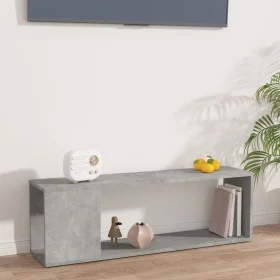Mueble para TV madera contrachapada gris hormigón 100x24x32 cm de vidaXL, Muebles TV - Ref: Foro24-809165, Precio: 34,63 €, D...