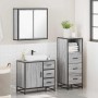 Set de muebles de baño 3 pzas madera contrachapada gris sonoma