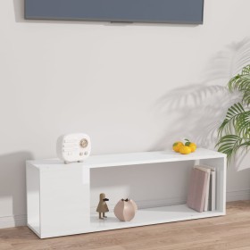 Mueble para TV madera contrachapada blanco brillo 100x24x32 cm de vidaXL, Muebles TV - Ref: Foro24-809167, Precio: 37,17 €, D...